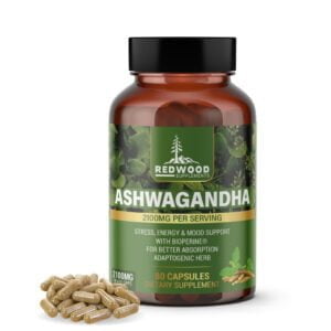 Organic Ashwagandha 2100 mg  80 Vegan Capsules Pure Organic