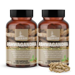 Ashwagandha Extra Strength 3000 mg 120 vegan capsule PACK2